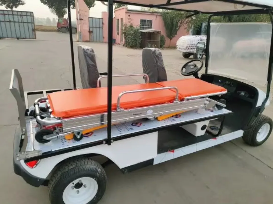 Medical Buggy First Aid Medical Golf Cart Ambulance Vehicle With Stretcher Mini Electric Ambulance Golf Cart