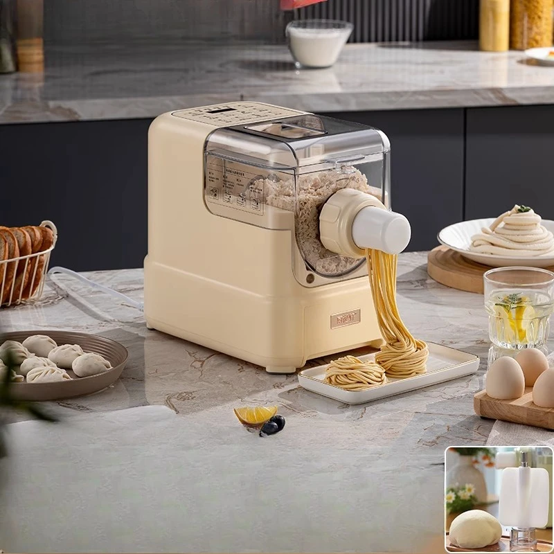 New Automatic Electric Pasta Maker Machine, Small Household Smart Noodle Press, All-in-One Dough Mixing & Extruding