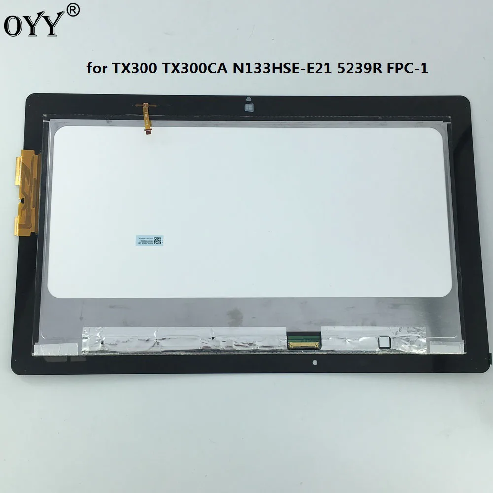 Imagem -04 - Pinos N133hse E21 para Asus Transformador Livro Tx300 Tx300ca N133hse-e21 Lcd Dispaly Montagem da Tela de Toque com Quadro 13.3 30