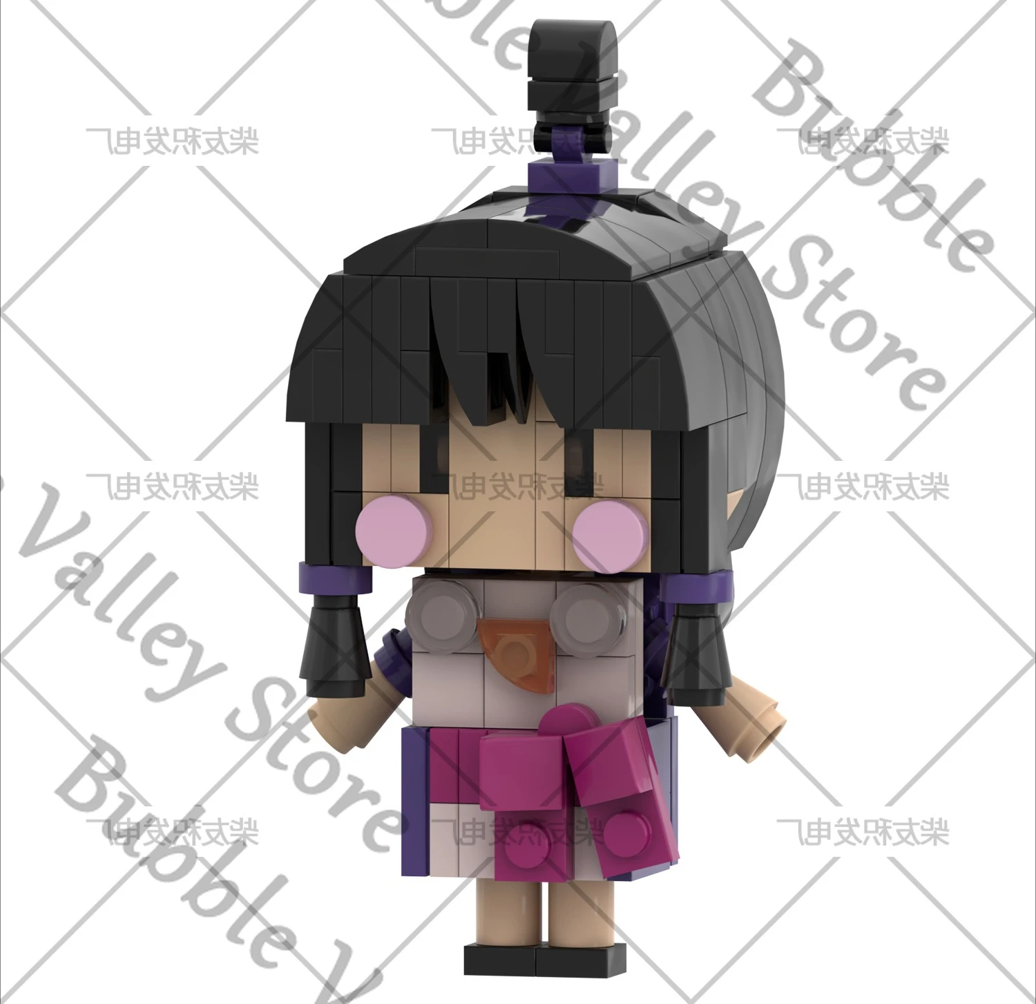 

Аниме Ace Attorney Miles Edgeworth Phoenix Wright Maya Fey, строительные блоки для косплея, мультяшная игрушка, фигурка, модель, рождественский подарок