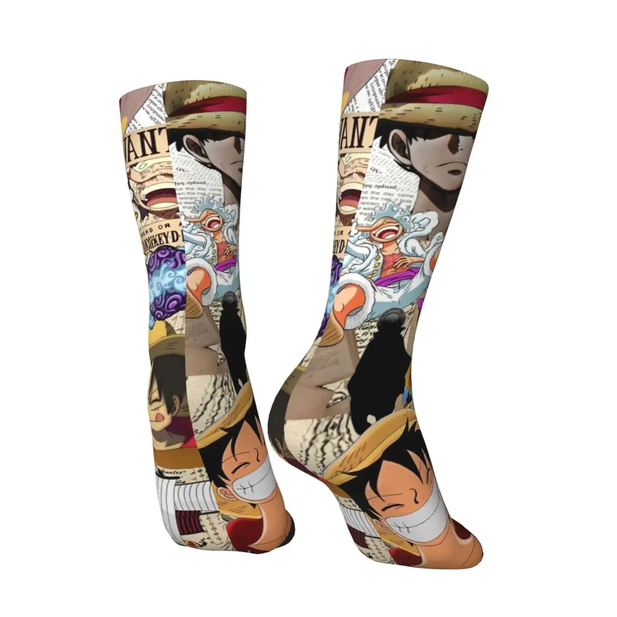 Ones Japanese Anime Socks Pieces Trendy Stockings Unisex Men Warm Soft Outdoor Sports Socks Winter Graphic Anti Bacterial Socks