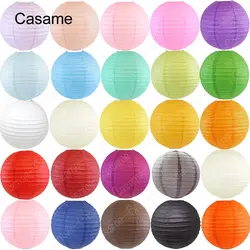 4/6/8/10/12 inch multicolor Chinese Round Paper Lanterns ball for Wedding Party Hanging lanterns Birthday Decor supplies