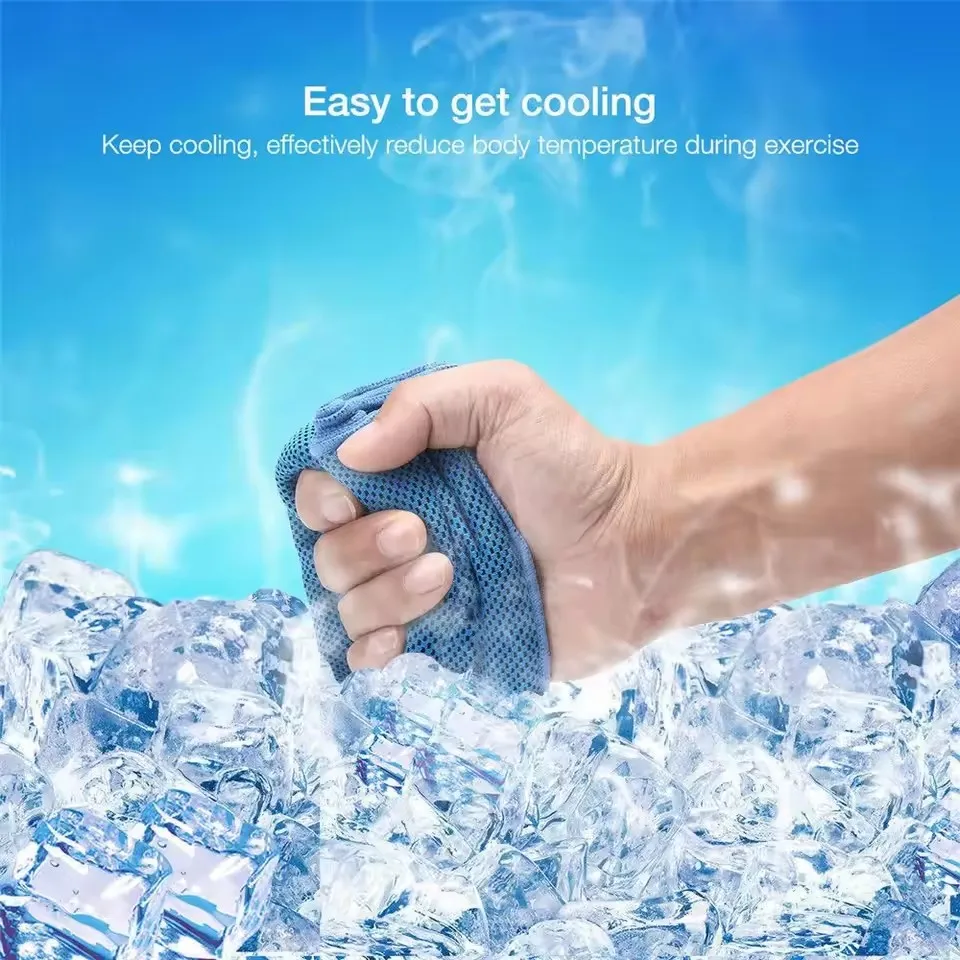 Quick-Cooling Towel; Ultra-Fine Fiber Ice-Feel Towel; Neck Ice Compress Scarf; Ice Cloth for Sports, Fitness, Camping, Cycling, and Hiking