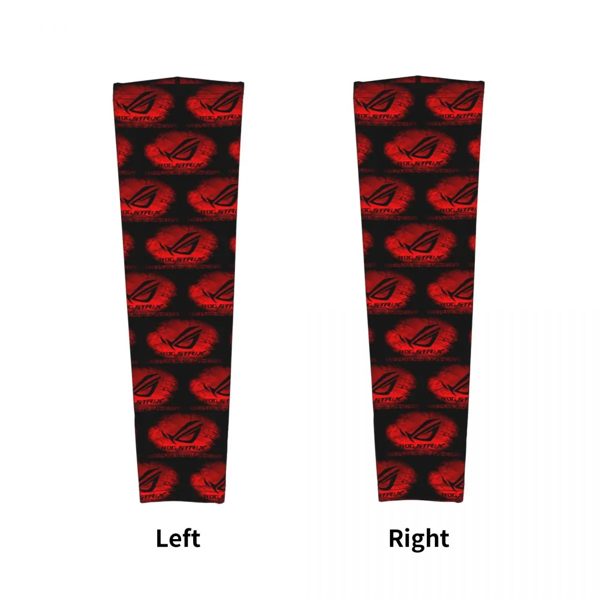 Rog Strix Asus Black And Red Arm Sleeves Men Women Sun UV Protection Tattoo Cover Up Sports Cooling Cycling