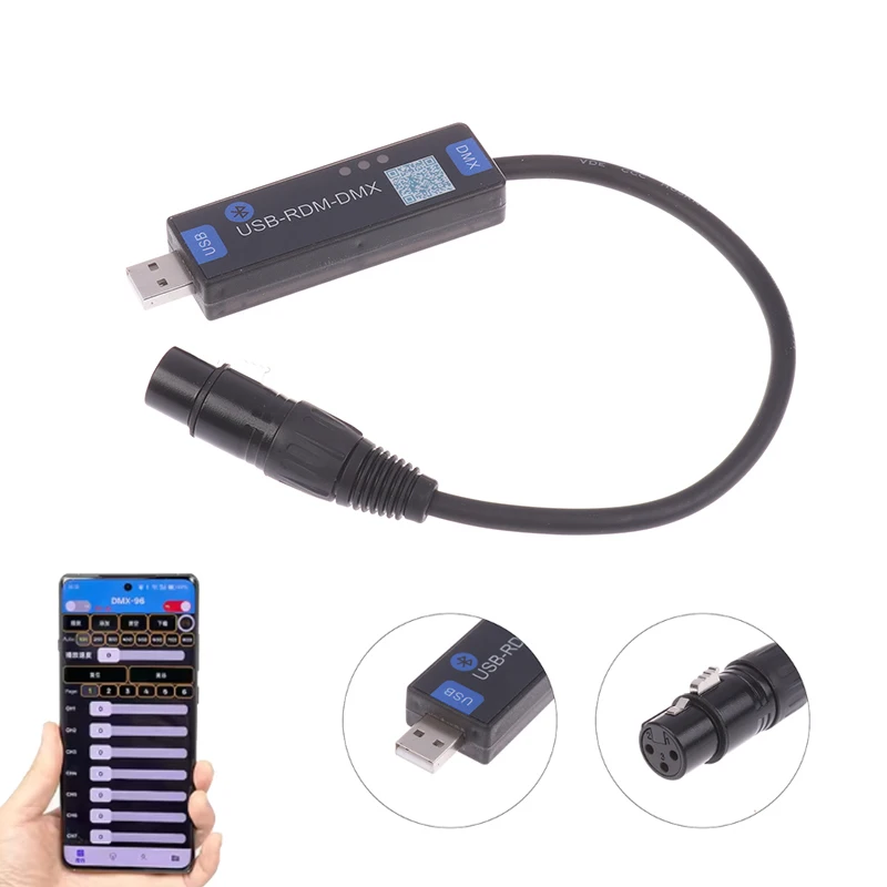 USB-RMD-DMX Mobile App Dmx Dialer Stage Light Wireless Bluetooth Dmx Controller Tool Only Supports Android Devices