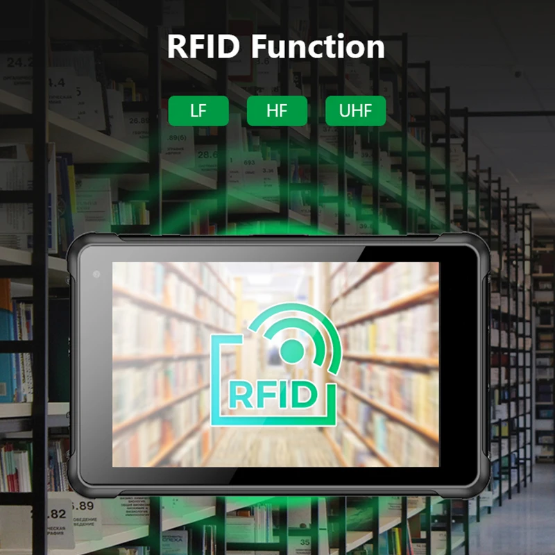 ZXY Geshem 8 بوصة Win10 LF HF UHF RFID 4G LTE جهاز لوحي صناعي متين #2