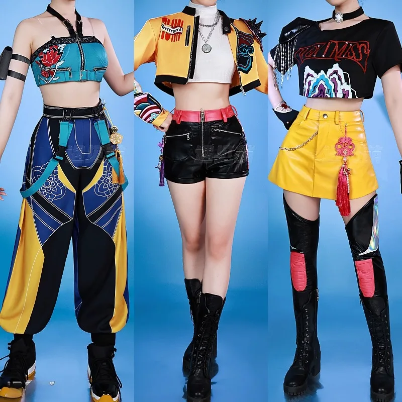 

Rumi Zoey Mira Cosplay Costume Movie KPop Uniform Props Wig Suit for Women Girls Halloween Anime Carnival Party Role Play Outfit