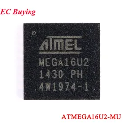 2Pcs/1pc ATMEGA16U2 ATMEGA16U2-MU MEGA16U2 ATMEGA 16KB QFN-32 8-bit Microcontroller MCU Chip IC Controller New Original