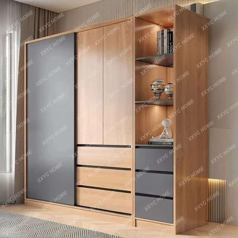XXNew Multilayer Organizer Wardrobe Modern Minimalist Storage Closet Wardrobe Cabinet Shelves  Furniture