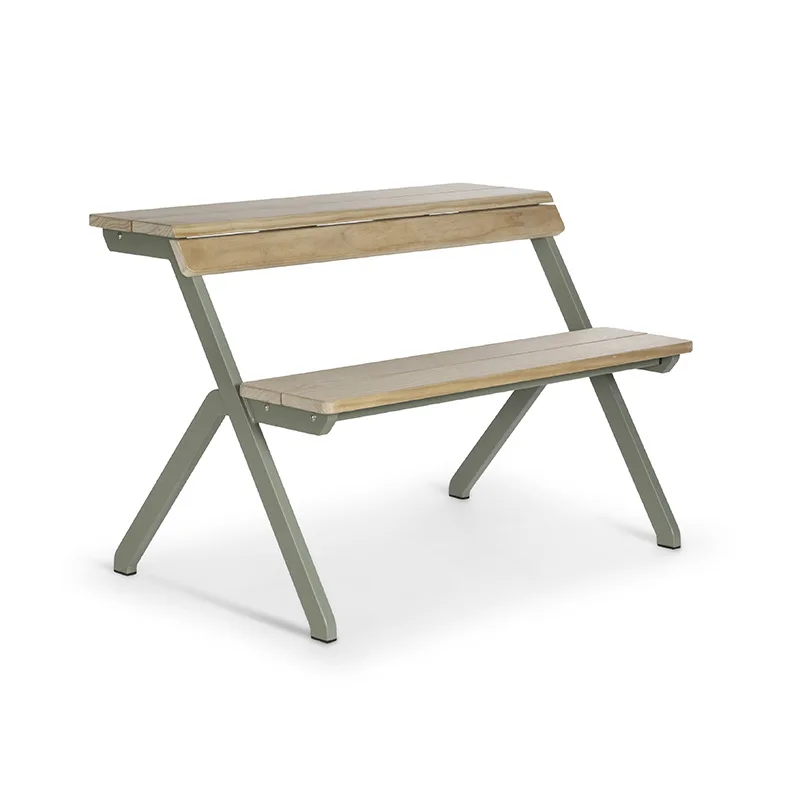 

One-piece table and chair combination Park scenic spot balcony leisure chair combination Dining courtyard Outdoor