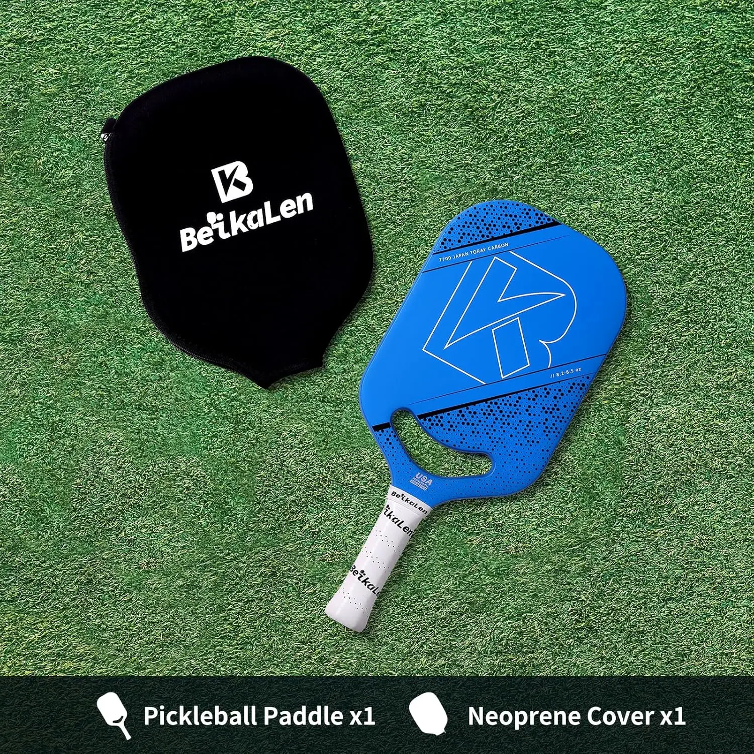 

USAPA Approved Pickleball Paddle: Pro Carbon Fiber Face for Ultimate Control & Power | 20mm Honeycomb Core