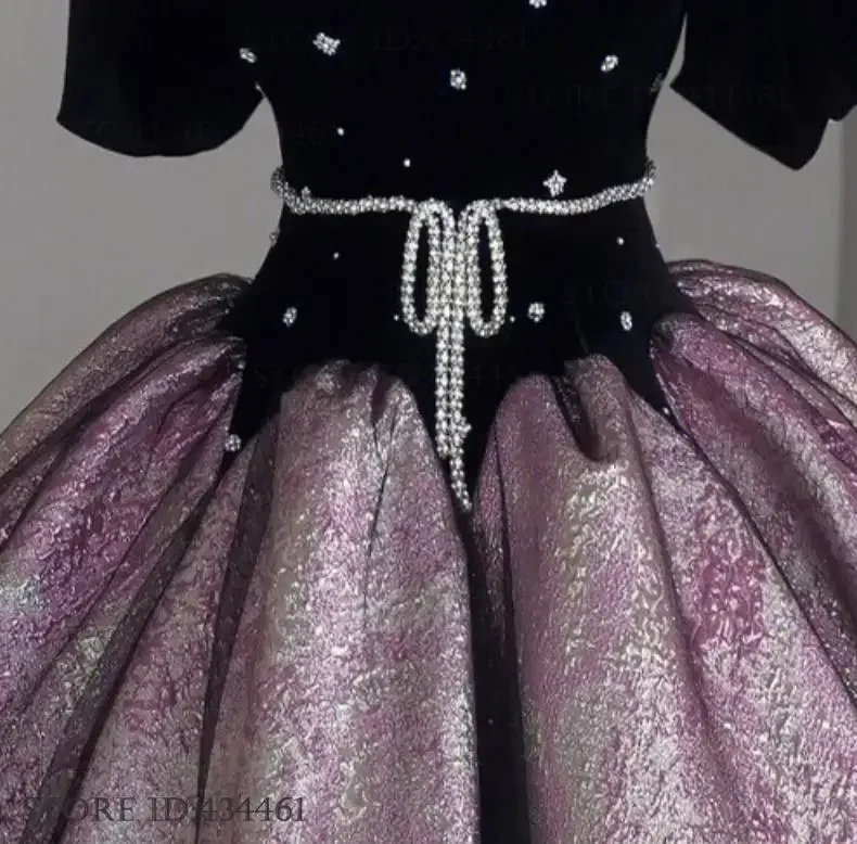 Luxury Elegant Bar Mitzvah Princess Style Banquet Prom Dress Fashion Evening Party Dress Sexy Off Shoulder Mesh Robe De Soiree