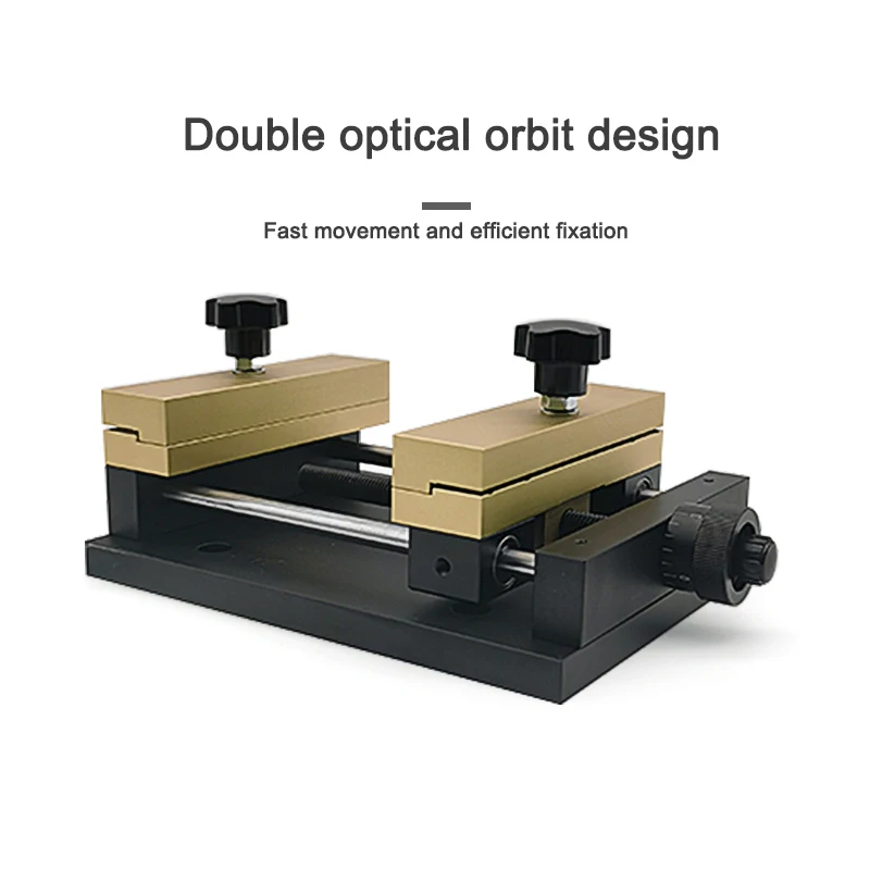 Desktop Aluminum Alloy Fine Tuning Clamp Fixture With Tray For Small CO2 Fiber Laser Marking Engraving Cutting Machine