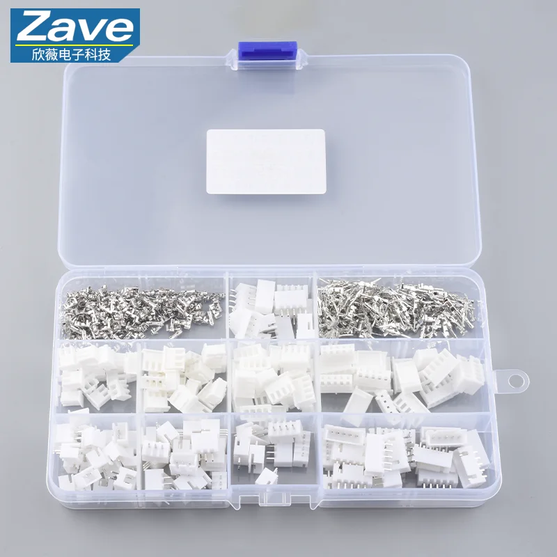 560pcs XH2.54MM connector shell 2P/3P/4P/5P male/female connector shell/straight needle seat