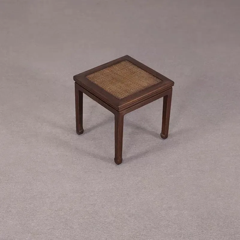 Traditional Solid Wood Footstool for Home Bedroom Hotel and School Use Durable Wooden Stool for Living Room Resting