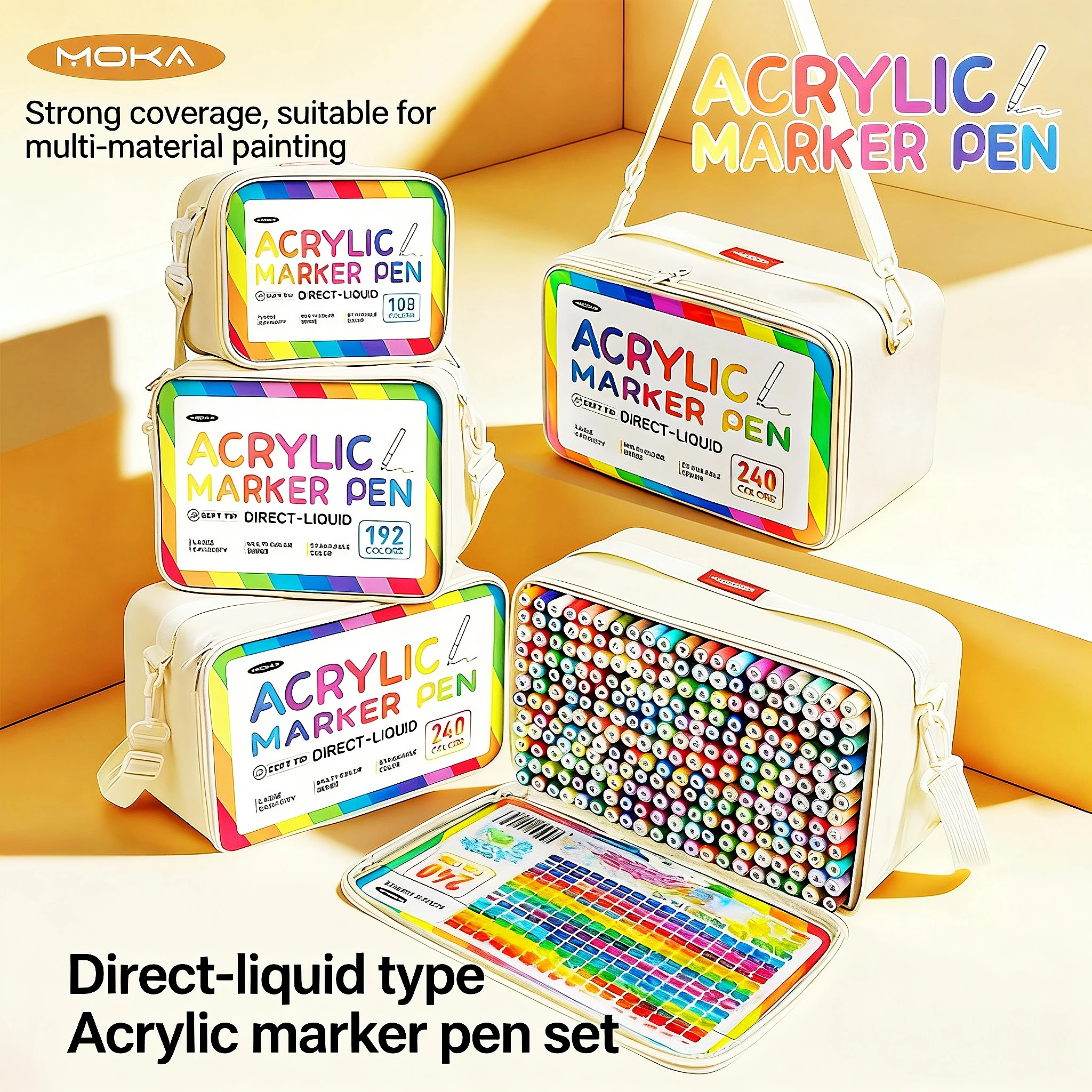 

Набор акриловых маркеров-кистей (108/240 цветов) для рисования на камнях, дереве, холсте, а также для поделок и творчества. Отличный подарок на Рождество.