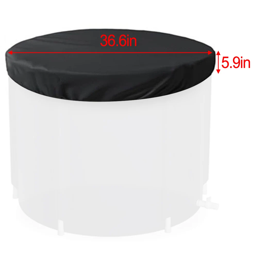 

Adjustable Ice Bath Cover Elastic Design for Secure Fit Protects Cold Plunge from Leaves and Dust Easy Storage
