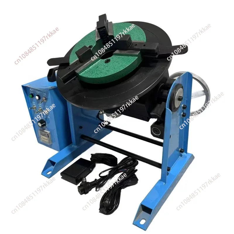 220V BWJ-30 30KG Welding Positioner With 200MM Mini Chuck With Foot Switch Welding Turntable