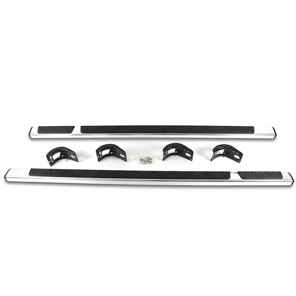 Aluminum Running Board Side Step for Dodge Ram 1500 Crew Cab 2008-2024 Heavy Duty Nerf Bar Truck Step Bars ABS Rubber