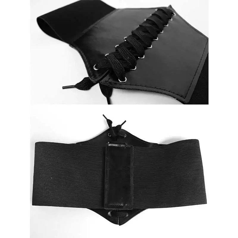 

Женский корсет-пояс для коррекции фигуры в стиле кэжуал с широким поясом, эффектом утягивания и шнуровкой, винтажный дизайн