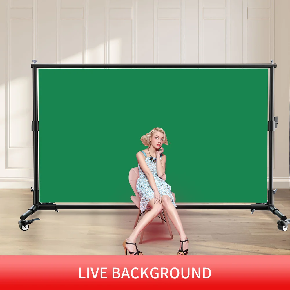 Move Stand 2x3m Backdrop Stand With Pulleysphotography Studio Party Accessoriesfor Portable Mobile Photography Shoots