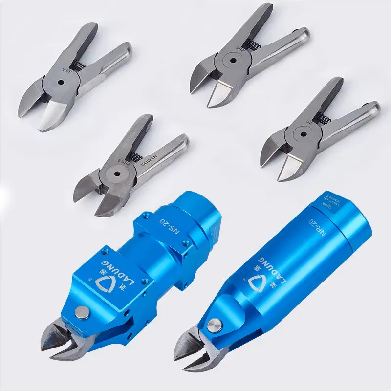 

LADUNG Air Nipper NS-20 Copper/Iron Wire Metal S5/ZS5/S5S Tungsten Steel mechanical hand Pneumatic Scissors Head ZS5S