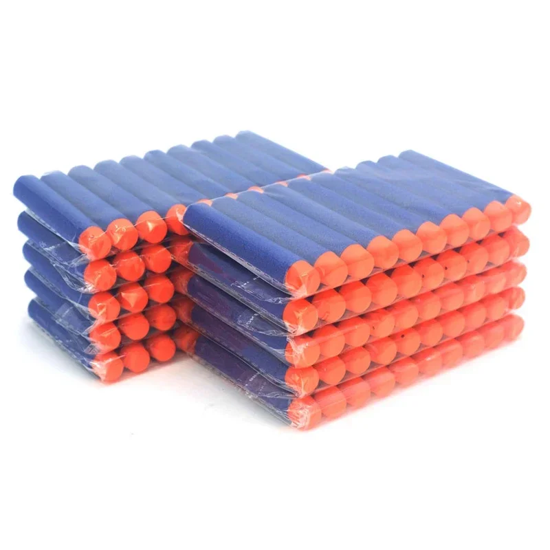 Y100pcs EVA Soft Bullet Boy pistola de juguete espuma Universal Sucker balas al aire libre niños Nerf Gun Accesorios