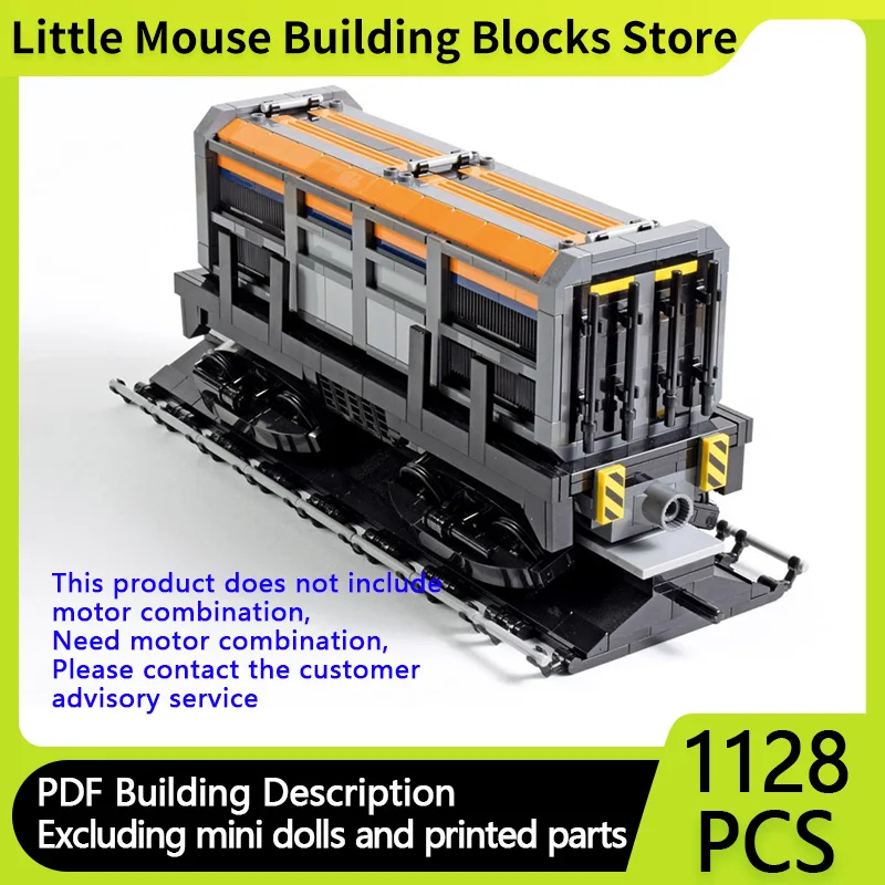 

City Car Model MOC Building Bricks Railway Train Freight Car Modular Technology Children Holiday Gifts Assemble Toys Suit