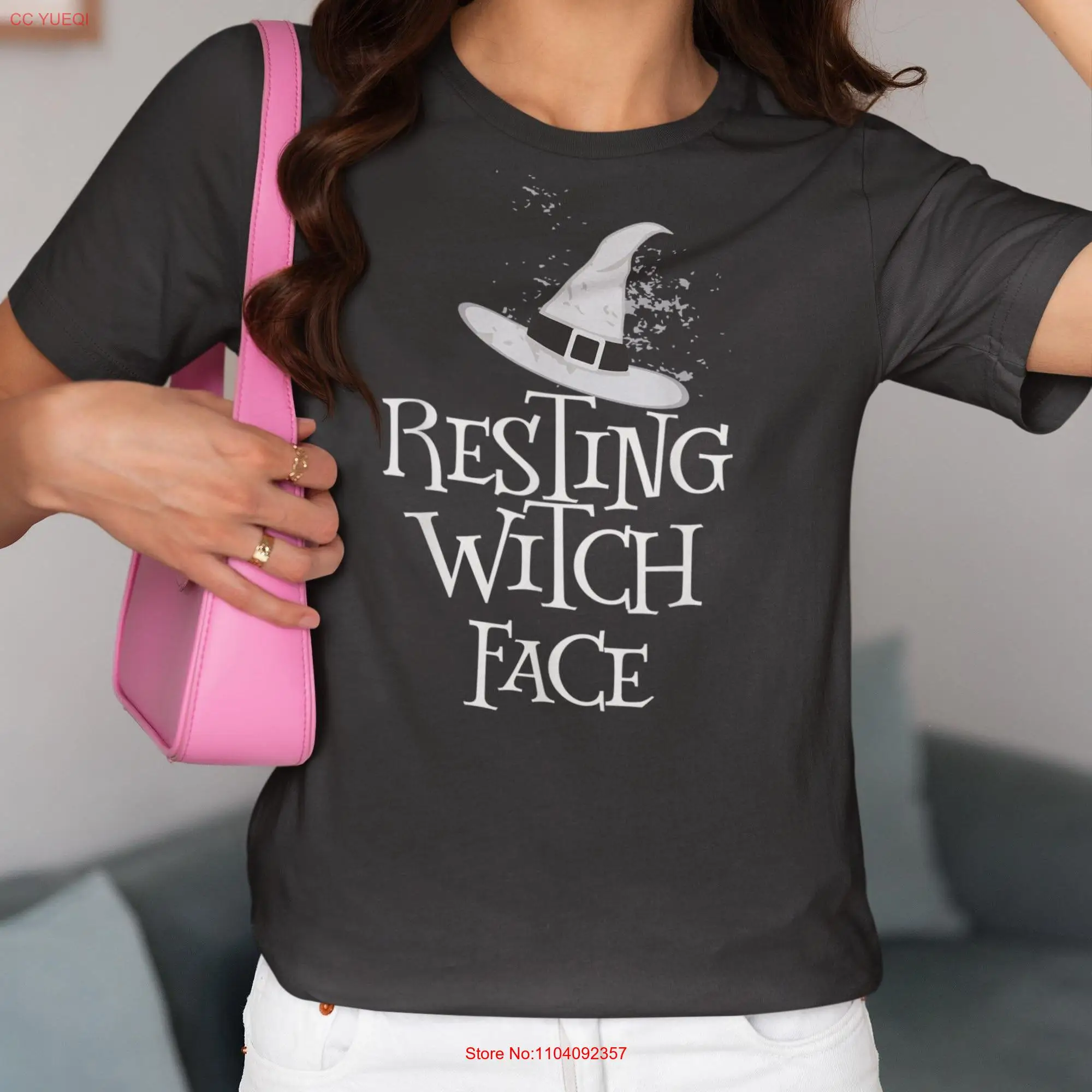 Halloween Resting Witch Face Funny T Shirt Best For long or short sleeves