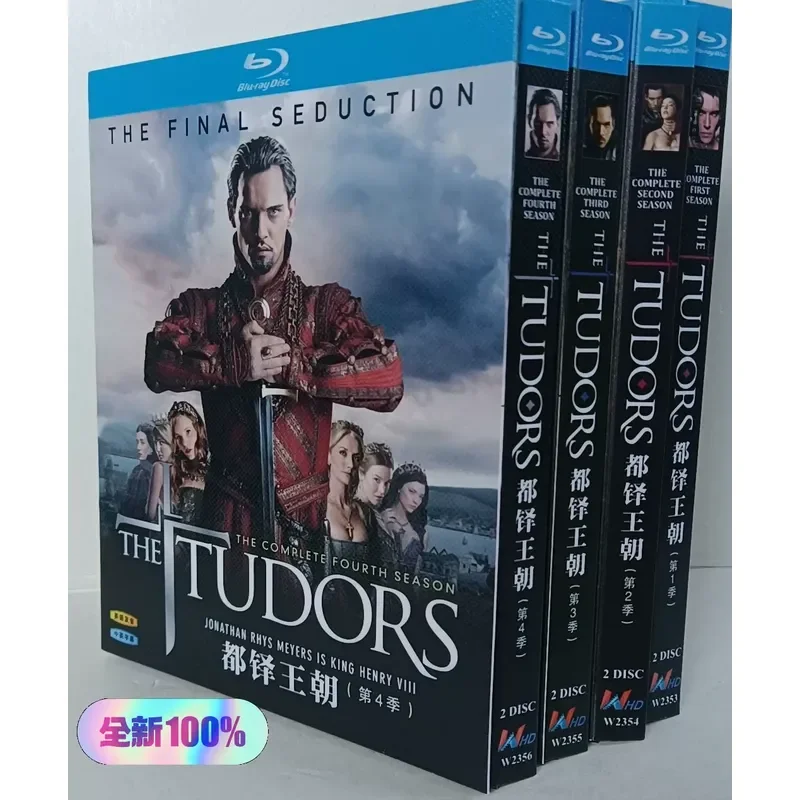 Tudor Seasons 1-4 Brand New Unopened Box Blu-ray Free Shipping
