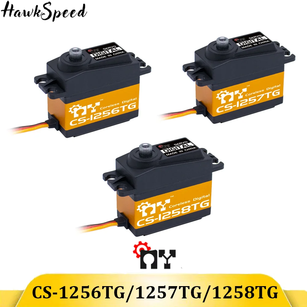 MIJN Servo CS-1256TG/1257TG/1258TG Hoge Snelheid Digitale Standaard Coreless Servo Voor RC Vliegtuig en drift auto - afbeelding 2