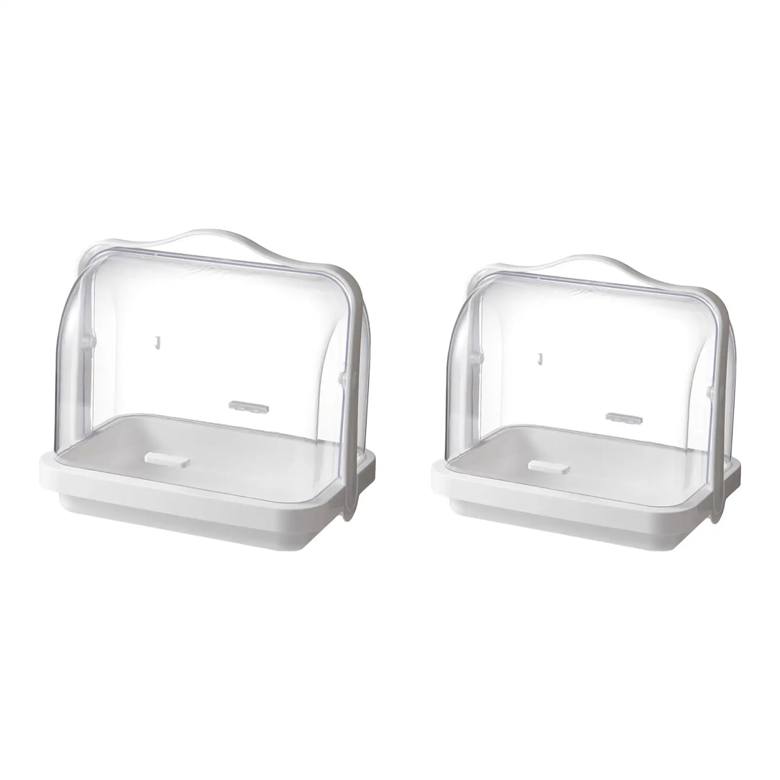 

Bread Storage Box Dessert Holder Multifunction Transparent Accessories Easily