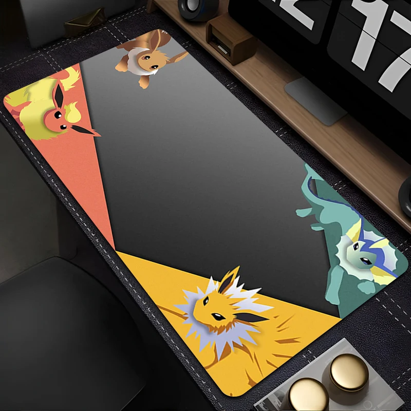 Mouse Pad XXL Pokemon Gamer Keyboard Pad Rubber Desk Mouse Mat Carpet Rubber Tapis Souris Gaming Notbook Locking Edge Mousepad