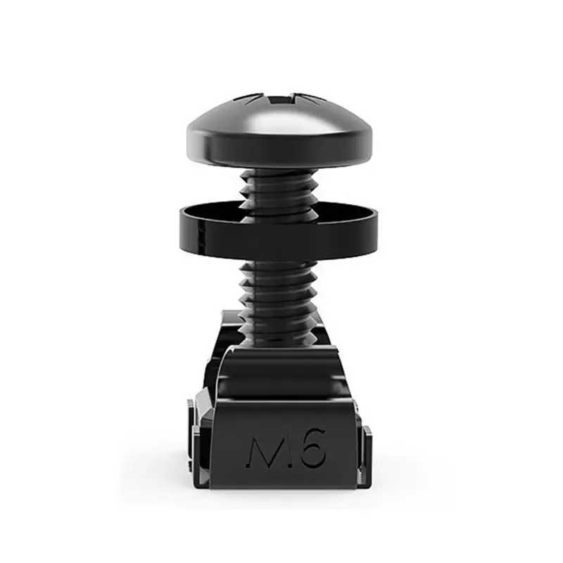 50Pcs M6x16mm Cabinet Screws Rack Mount Cage Nuts Screw Washers For Server Chassis Distribution Shelves Routers-B61B