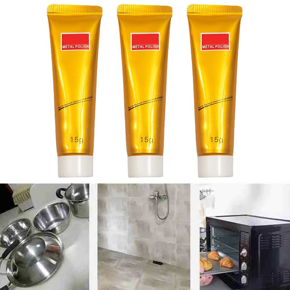 15g Metal Polishing Cream Set Multifunctional Cleaning Cream Metal Steel Ceramic Watch Polishing Paste Rust Remover Polishing