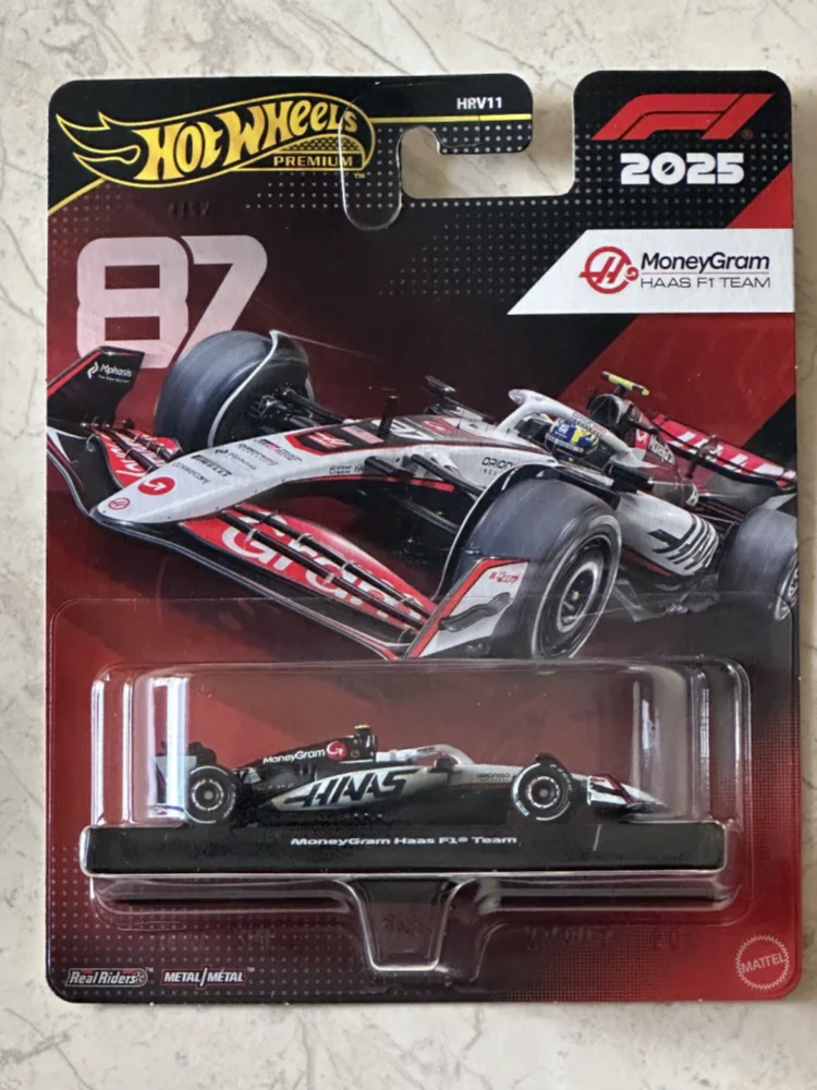 Hot Wheels Premium HRV11 F1 Diecast Race Car 2025 Ferrari Mercedes Red Bull Haas Hamilton Alloy Mini Model For Formula 1 Fans Co view 6