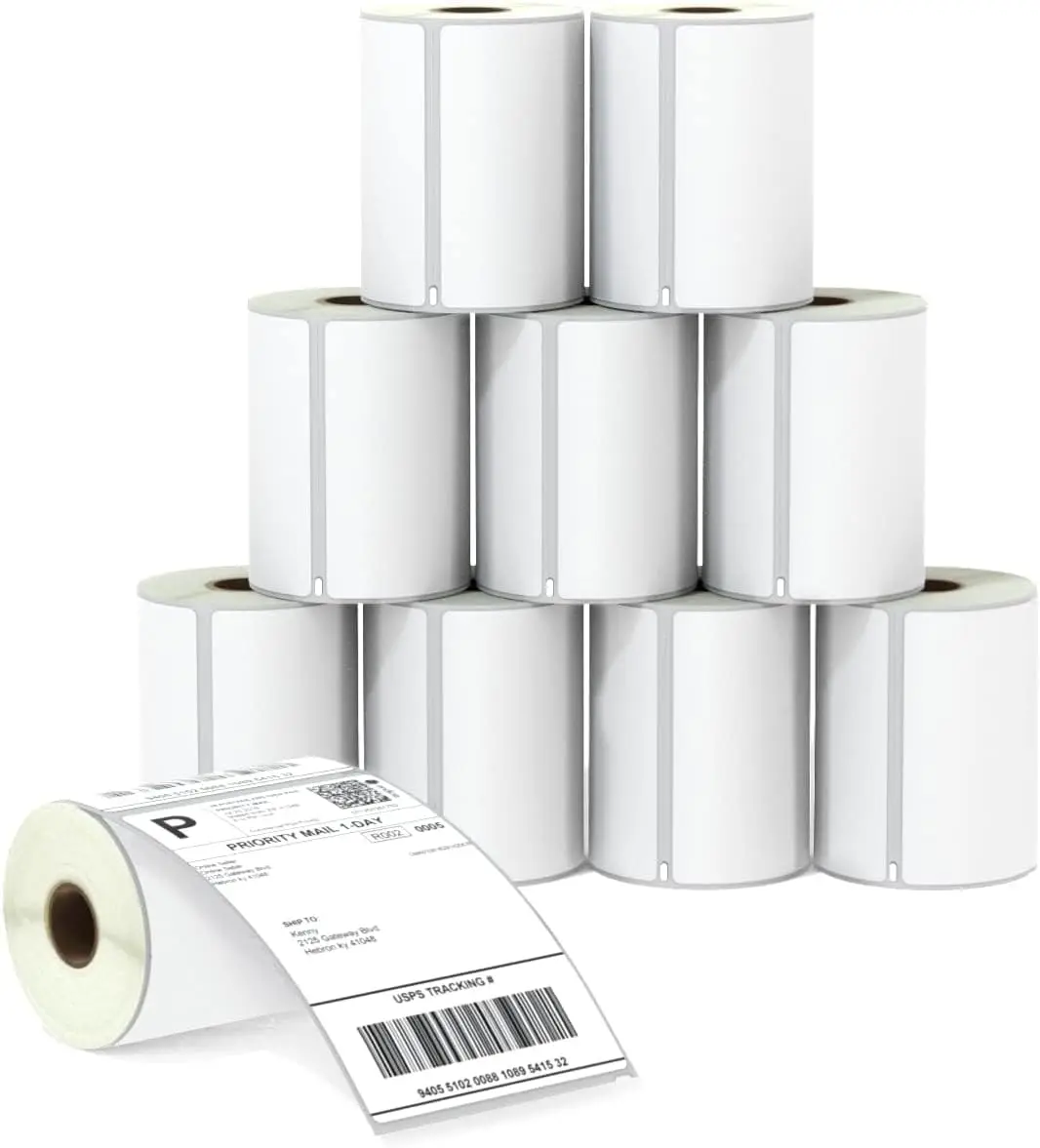 

Compatible DYMO 4x6 Shipping Labels, Perforated for Labelwriter 4XL Rollo Zebra, Not Fit 5XL, 10 Rolls/2200 Labels