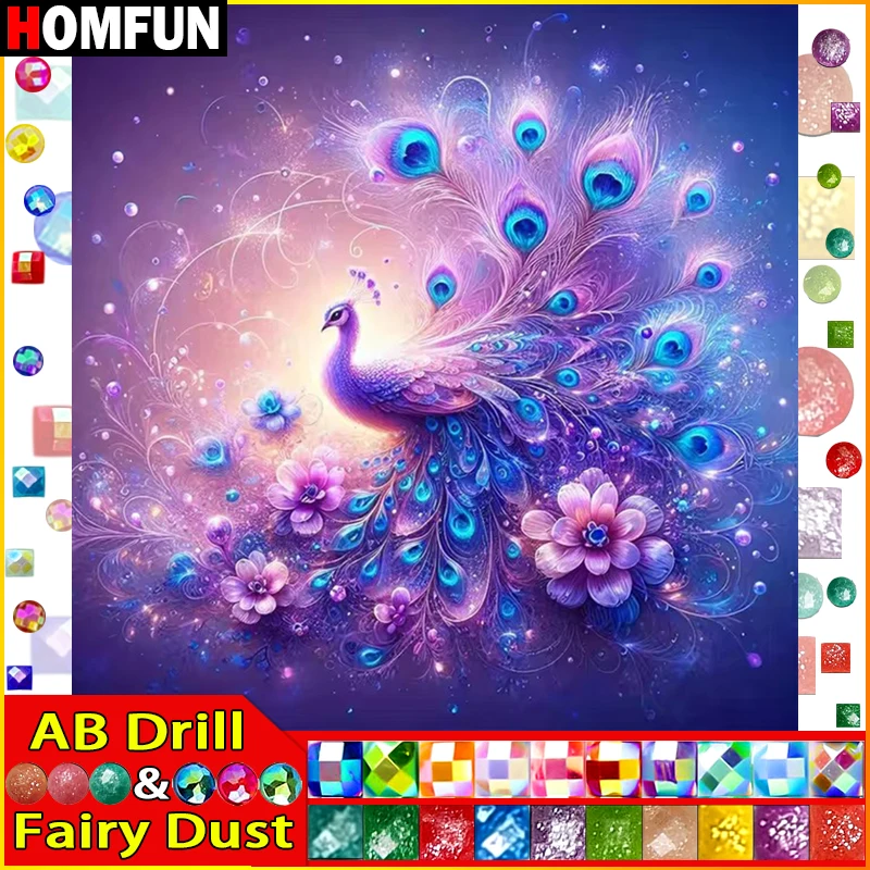 HOMFUN Fairy Dust AB 5D DIY Diamond Painting 