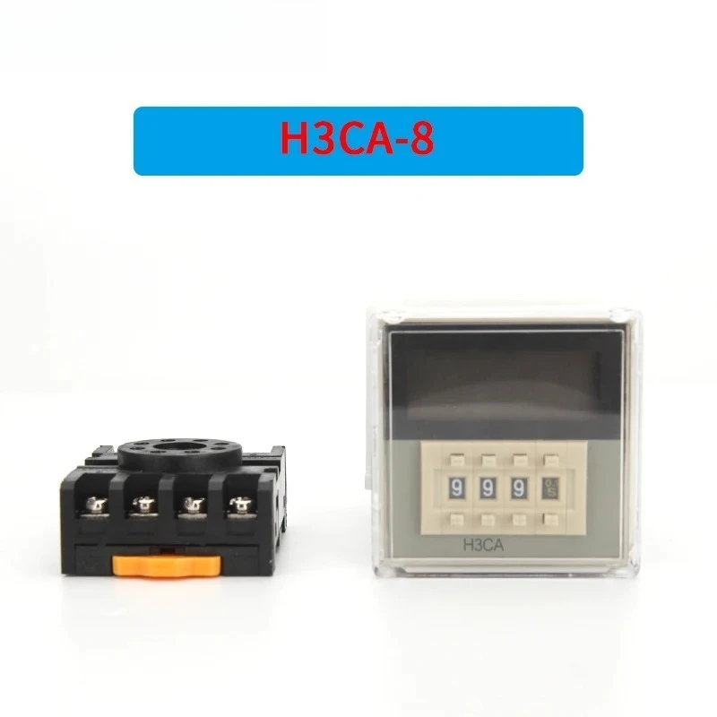 H3CA-8 Digital Delay Timer Relay 0.1S-9990H 8 Pin Solid State Time Switch Industrial Household Timing Control Module