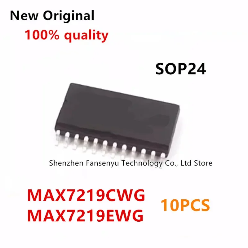 (10piece)100% New MAX7219 MAX7219CWG MAX7219EWG sop-24