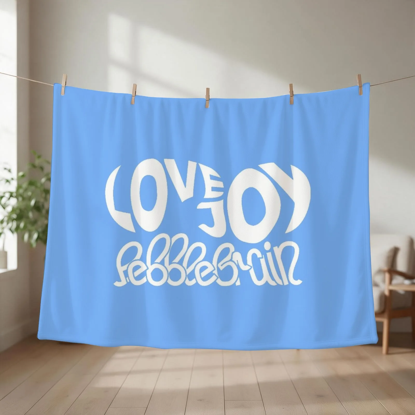 Lovejoy Pebble Brain Throw Blanket couch cozy soft plush fuzzy picnic outdoor blanket