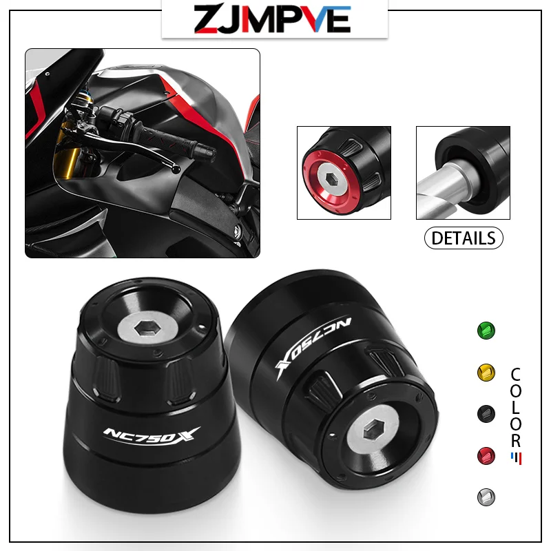 

For NC700X NC700S NC750X NC750S Motorcycle 7/8 ''22mm Handlebar Grips Cap Universal Handle Bar End Anti Vibration Plugs Sliders