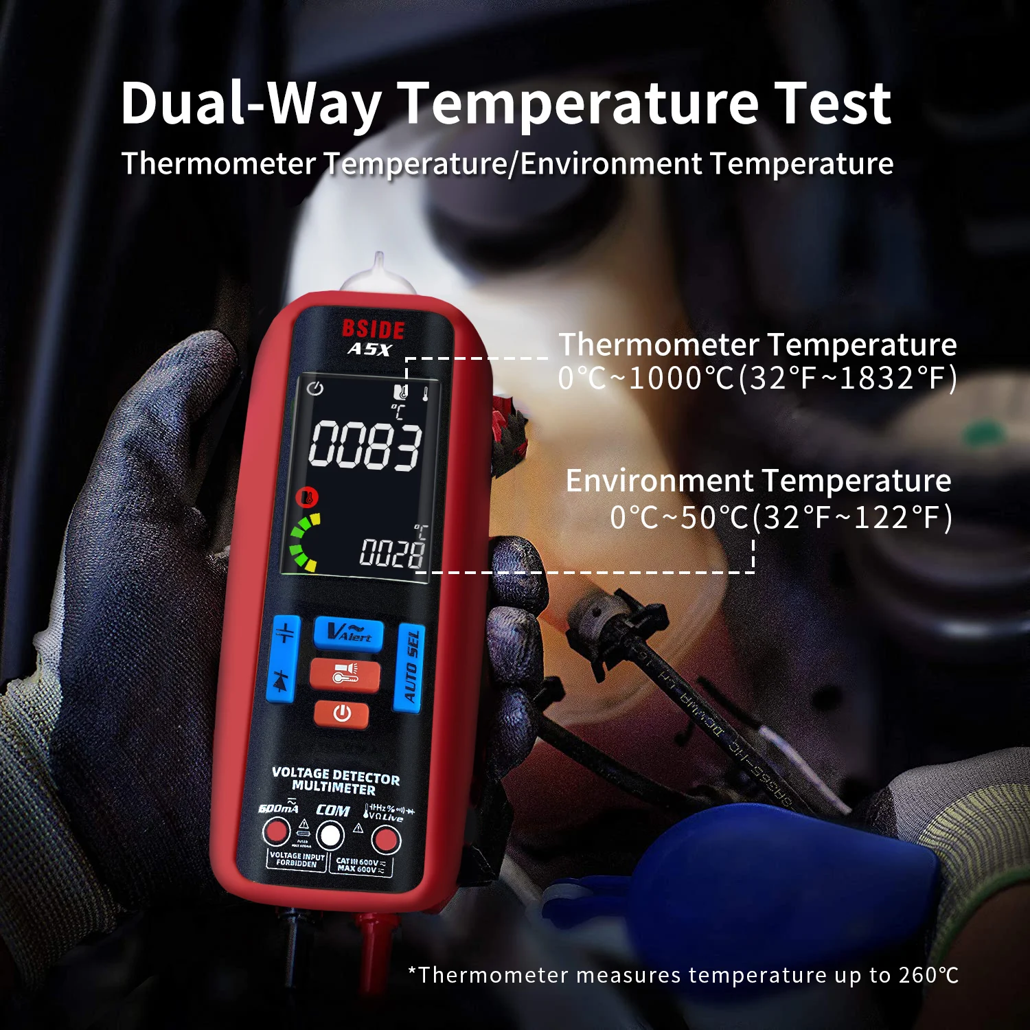 BSIDE A5 or A5X High Precision Multimeter Intelligent Digital Electric Pen Full Functionality Automatic Range Current 1Set