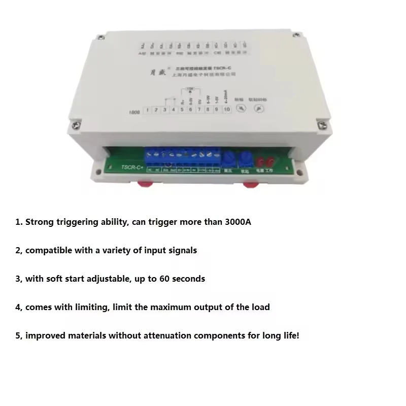 Three-phase Phase Shift Thyristor Trigger Board Multi-function Power Adjustment Voltage TSCR-C for the Original TSCR-B
