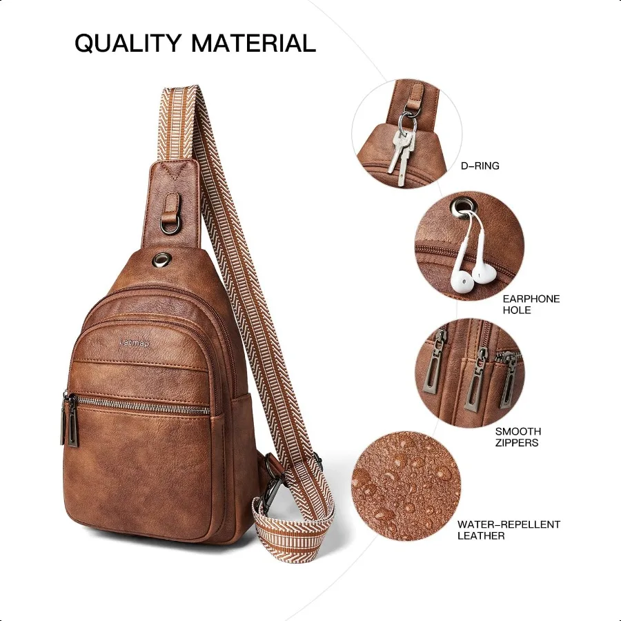 7Lสลิงกระเป๋าสําหรับผู้หญิงผู้ชายCrossbodyไหล่Tote Bletกระเป๋ากระเป๋าเป้สะพายหลังFanny Packกระเป๋าเดินทางหนังFaux