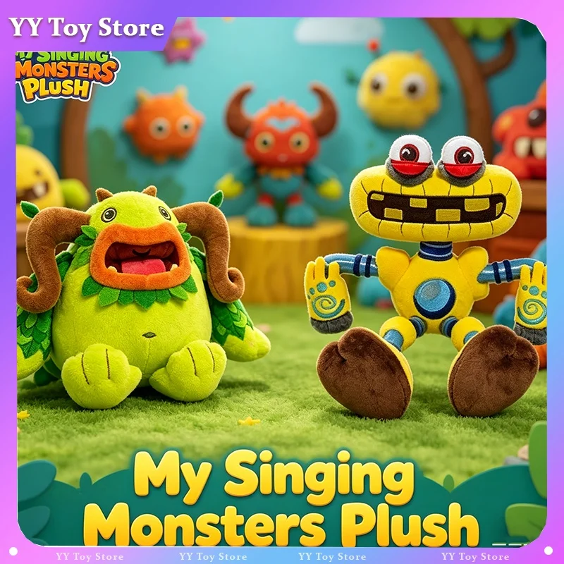 

Новая плюшевая игрушка My Singing Monsters, мягкая игрушка-персонаж из игры, забавный декор для дома, подарок на Рождество и день рождения для детей