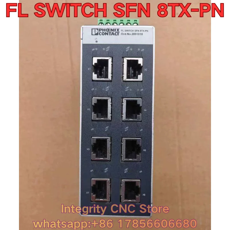 Second-hand FL SWITCH SFN 8TX-PN module function test is normal 2891018