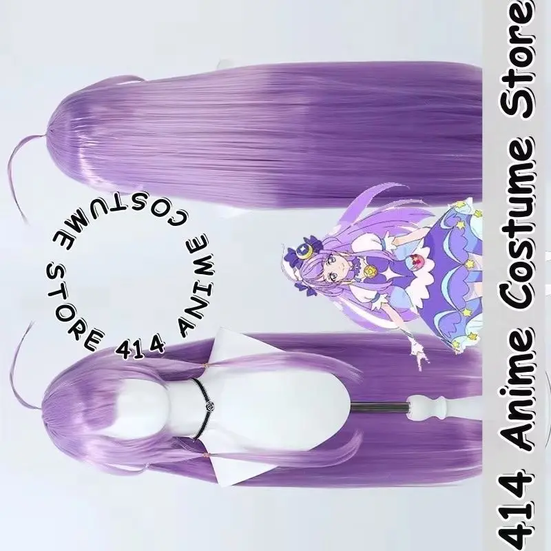 

Парик для косплея игры и аниме Cure Moonlight Да! Precure 5. Реалистичная кожа головы с термостойким синтетическим волосами Ahoge.