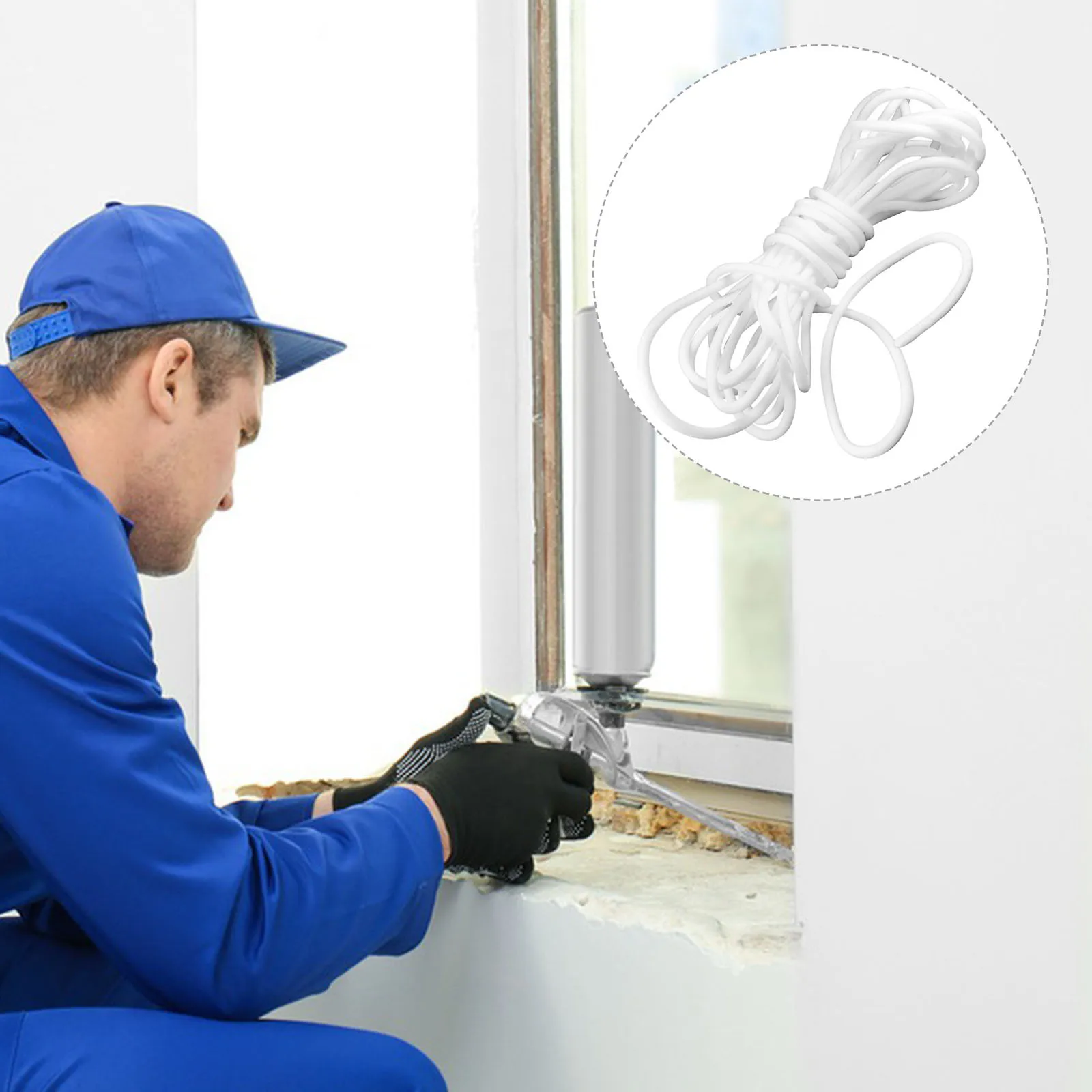 

Foam Gap Filler Strip for Concrete Joints and Cracks Easy to Use Waterproof Caulk Saver for Wall Floor Stove Countertop Bathroom