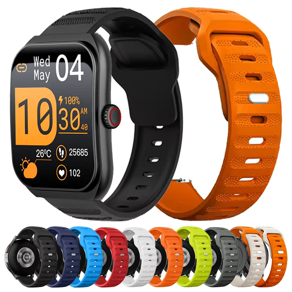 22mm 20mm Silicone Soft Strap For COLMI P76 P81 P86 i28 Ultra Replace Band For COLMi I31 V76 I30 C81 M42 P28 PLUS Sport Bracelet